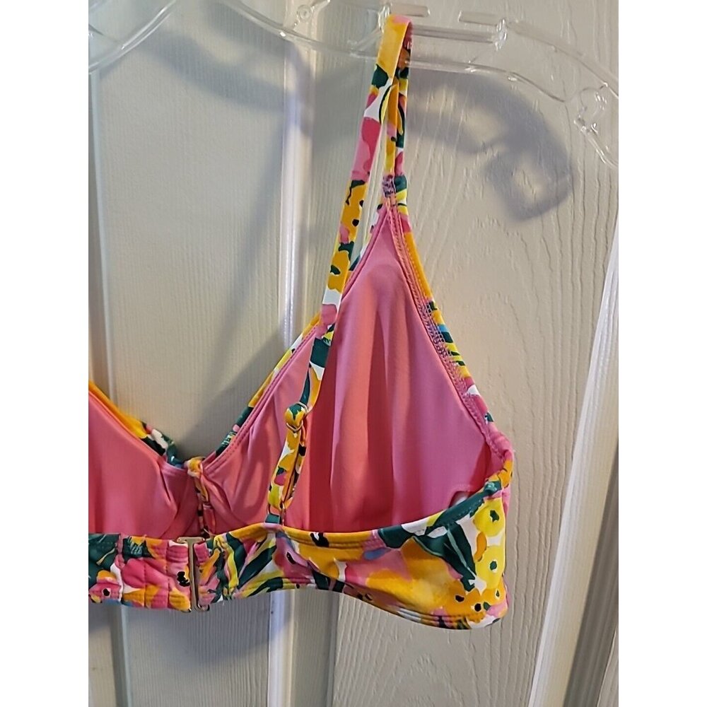 Anne Cole Bikini Top Floral Medium. Upf 50. NWT - Picture 9 of 12